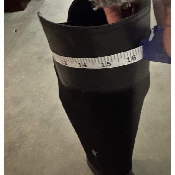 Marc Fisher Over Knee Riding Boots Editer Women's Size 9 Black Leather Worn Once - Picture 16 of 16